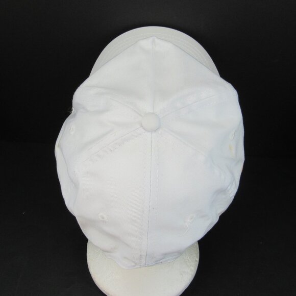 BB&T Embroidered Logo Men's White Wide Brim w/Braid Adj Strap Back Cap Hat - Picture 6 of 9